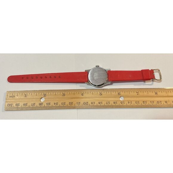 Vtg Mickey Mouse Club Watch With Red Strap Bradley Swiss Made Repairs Or Parts - Picture 5 of 5